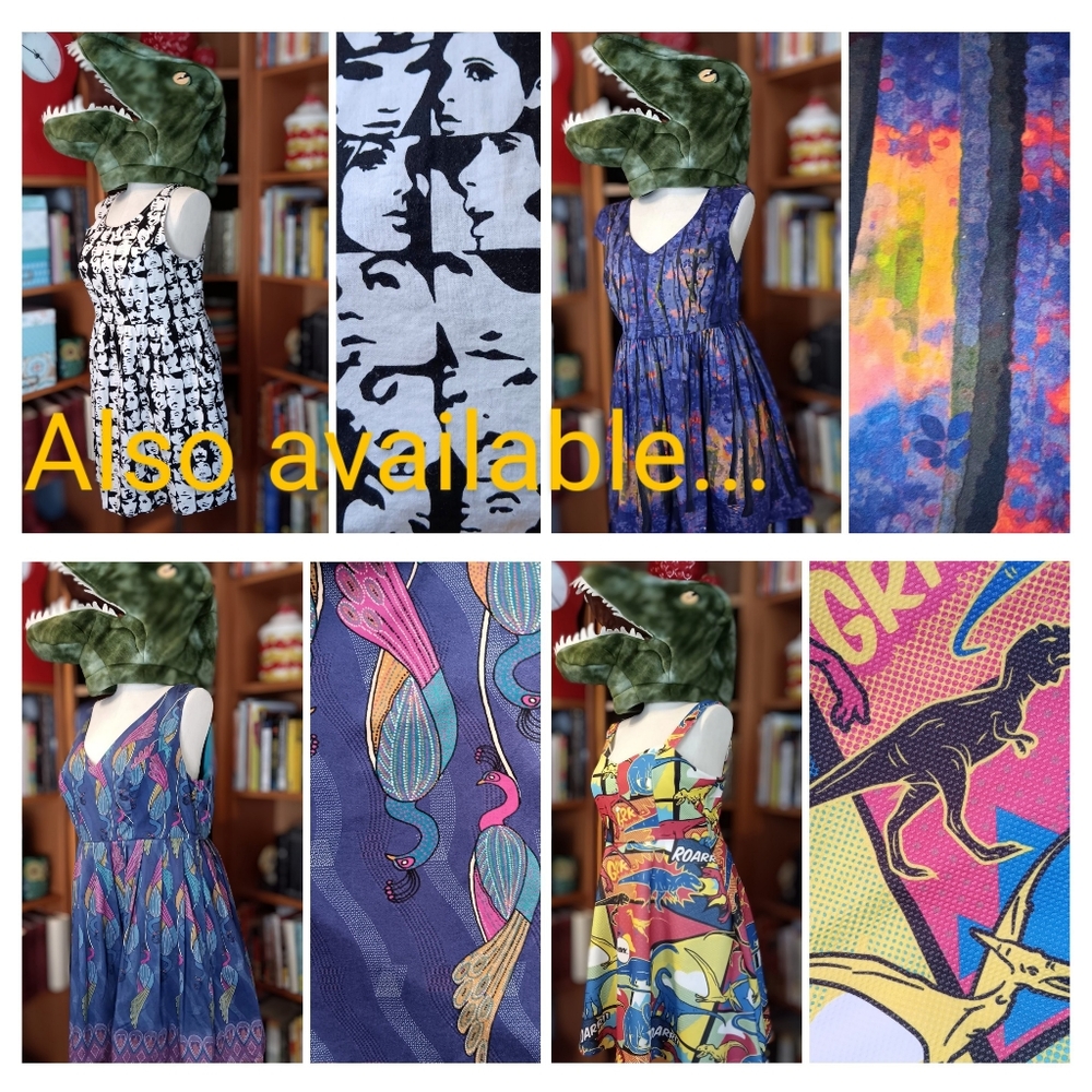 Modcloth "Take Up Space" Fit and Flare Cats Kittens in Space Dress - Picture 14 of 14